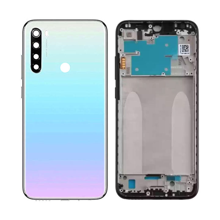 Xiaomi Redmi Note 8 Rear Complete Body Casing Housing With Camera Lens Replacement For Redmi Note 8 - White