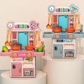 Dora Frozen Kitchen Toy Set For Kids Girls With Real Water Sound Lights Effect Pretend Play Cooking Set. 