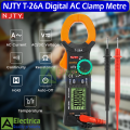 NJTY T-26A True-RMS Clamp Multimeter DC Curent Clamp Meter Digital rue RMS AC DC Ohm Hz C/F Pinza Amperimetrica Tester by Electrica. 