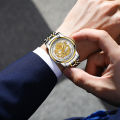 ONTHEEDGE Casual Quartz Men Watches Top Brand Luxury Stainless Steel Strap Date Time Waterproof Wristwatch Clock 063. 