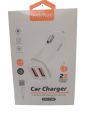 Faster Car Charger FCC-T100 2X Fast 2.4A Dual USB Charge Two Devices Type C Supported. 