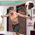 Home Gym Extreme Workout Fitness Strength Training Power Resistance Bands 11 Pcs Set ( JT-003 )- 1151. 