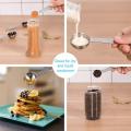 Measuring Spoons, Stainless Steel Measuring Spoons Cups Set, Small Tablespoon with Metric and US Measurements, Set of 6 for Gift Measuring Dry and fluid Ingredients. 