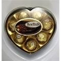 DewDrop Peanut Crunchy Chocolate Balls 8 Pieces Plastic Heart Gift Box 100 g. 