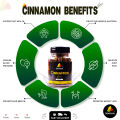 Premium Organic Cinnamon Sticks (Dar Chini) - 100% Pure Sabut Dalchini Whole Spice - 60g Export Quality. 