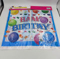 HAPPY BIRTHDAY MULTI COLOR TABLE COVER ( 108 CM X 180 CM ). 