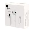 ORIGINAL EARPODS LIGHTNING CONNECTOR iPhone Handsfree ( LIGHTNING & 3.5MM ) | Built-In Microphone / Colour White | Compatible On ( iPhone 7,7Plus, 8, 8 Plus, X Series, 11 Series, 12 Series, 13 Series, 14 Series ). 