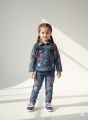 FANCY Floral Embroidered Denium Two-Piece Outfit For Girls. 