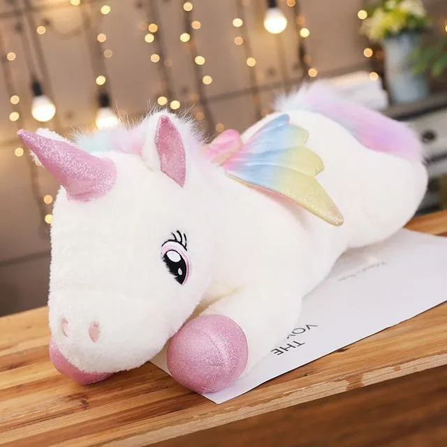 Big Size Imported Quality 77cm Unicorn Plush Toy Soft Stuffed Cartoon  Unicorn Doll Animal Horse Toy High Quality Toys Gift for Children Girls