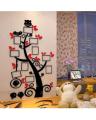 3D acrylic tree shape wooden wall sticker, laser cut tree shape wooden wall art, photo frame tree shape wooden wall art. 