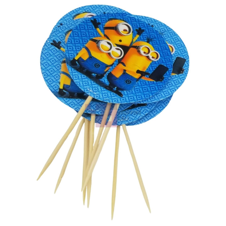 Minions%20Cupcake%20Toppers%20-%202.5%20Inch%20-%20Minions%20Themed%20Party%20-%20Blue%20-%20Unisex%20-%20Pack%20Of%2010%20-%20Image%202