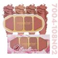 Miss Rose Premium Island Hottie 4 Color Blusher Palette. 