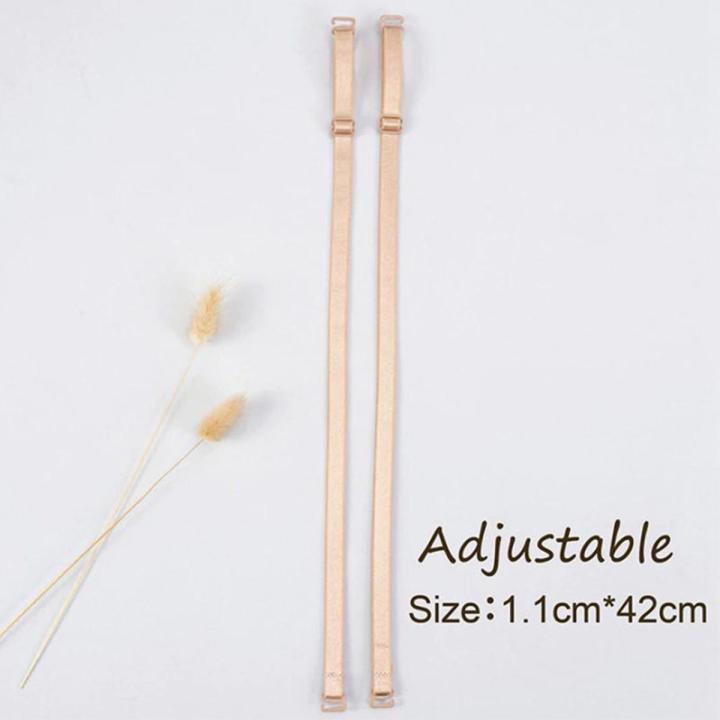 1Pair Women Slip Resistant Bra Straps Women Double Shoulder Elastic Brassiere Lady Bra Strap Accessories