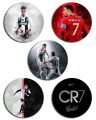 Football button badges (cristiano ronaldo) Pack of 5. 