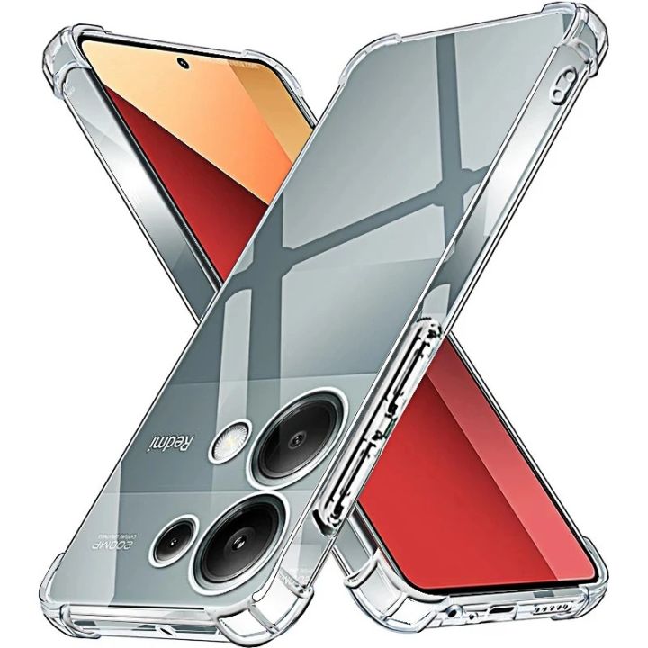 Redmi Note 13 Pro Transparent Soft Shockproof Silicone Back Cover