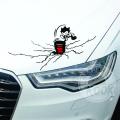 Funny Creative Car Stickers CUSTOMIZED 50t Hammer Beating With Cracks Car Decal Rear Stickers Sledge Hammer Cracks. 
