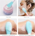 Facial Cleansing Brush, 2 in 1 Double Headed Silicone Face Mask Brush & Face Scrubber, For Exfoliating, Massaging, Remove Blackheads, Makeup Skincare Removal, Applicator for Mud, Clay, Body Lotion, DIY Mask Silicone Brush For Applying Facial Masks. 