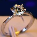2 Pcs Pair Couple Rings set with Box for Girls and Boys lovers Silver Plated Adjustable Simple Best Gift. 