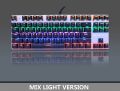 87 Key Metal Rim Wired Mechanical Gaming Keyboard, Blue Switch, 10 Backlight Modes, N-Key Rollover, Waterproof Mechanical Gaming Wired Keyboard RGB Blue Switch AntiGhosting RAPTURE KILO RGB Mechanical Gaming Keyboard, Compact wired keyboard, 87 keys. 