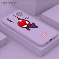 Hontinga for OPPO A31 2020 Case Cute Marvel Avengers Cartoon Spiderman Spider Man Phone Case Square Edge Silicone Cases Full Lens Cover Shockproof Protection Case. 