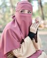Simple & Beautiful Veil Charm Forehead Niqab Tpink Colour. 