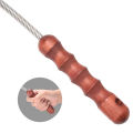 Tactical Whip Wood Handle Emergency Tool Self Defense Aluminum Survival Kit Whip. 