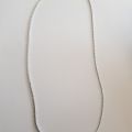 High quality silver thin neck chain (Light Weight) 1mm size. 