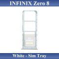 Infinix Zero 8 SIM Tray Sim Jacket Sim Slot Sim Door For Infinix Zero 8 - White. 