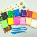 Kids Toy Arts And Crafts Materials 12 Colors DIY Modeling Clay Ultra Light Molding Magic Clay. 