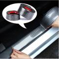 Carbon fiber rubber styling door sill protector goods for Honda Toyota BMW Audi Perodua proton (modle: 7cm * 1m). 