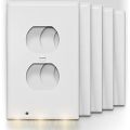 EG^_^ Outlet Cover Light Sensor Angel Outlet Wall Plate With Led Night Lights. 