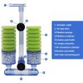 Aquarium Filter,Ultra Quiet Aquarium Biochemical Sponge Filter Fish Tank Air Pump Betta Fry Aquarium Fish Tank Water Fall Double Foam Sponge Filters. 