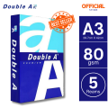Double A - A3 Size Paper 80g - 5 Reams. 