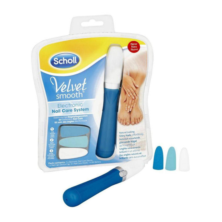 Electronic Nail Care System - Blue - Blue & White