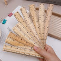 15/20Cm Wooden Ruler Double Sided Scale Measuring Tool For Children Students Drawing Construction Supply. 