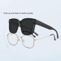 UV Protection Wrap Around Fit Over Sunglasses  Lightweight Square Frame Wrap Around Glasses Anti-Glare Fit Over Sunglasses for Driving  Outdoor Activities Over Prescription Glasses for Myopia Unisex Style. 