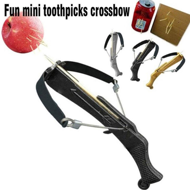 Toothpick Mini Crossbow Bow Cross Arrow Bow Toy-Angelia