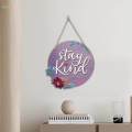 Welcome Sign for Front Door, Front for Farmhouse Porch, Rustic Round Wooden Hanging Sign Housewarming Gift for Home Outdoor Indoor. 