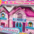 Doll House - Beauty Villa Set For Girls - Lovely Pink Doll House - Doll House For Girls - Pink Color Doll Play House. 