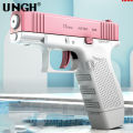 UNGH Mini Manual Water Glock Water Summer Swimming Water Play Toy Continuous Firing Outdoor Fun Game for Children. 