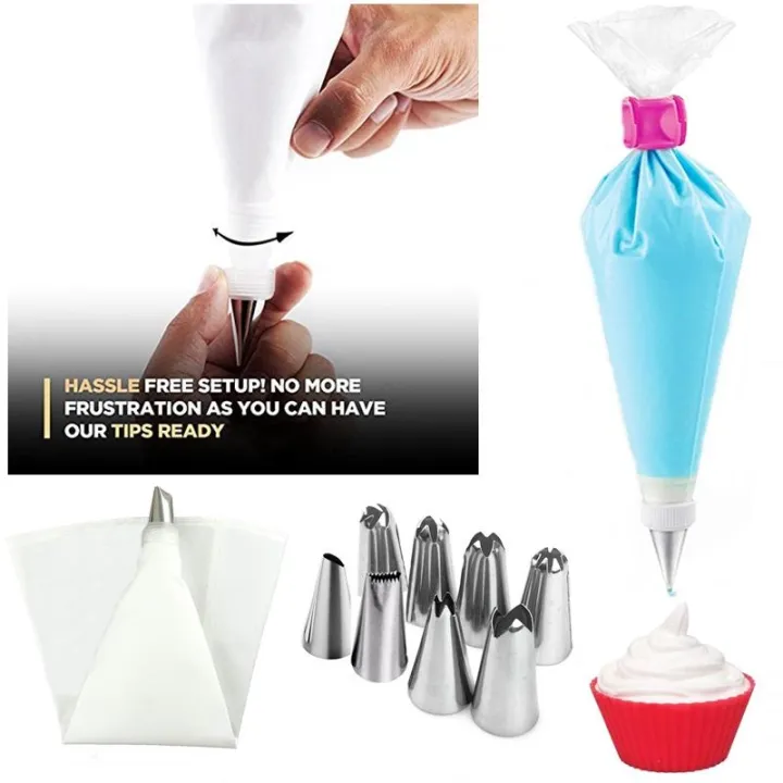 8%20Pieces%20Cake%20Decorating%20Nozzle%20Set%20with%20Icing%20bag%20/%20Cake%20Decorating%20Kit%20/Piping%20Tips%20-%20Image%203