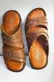 Genuine Leather Hand Made Men's Sandals Open Toe Fashion Casual Wear. 