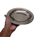1 Piece Stainless Steel Round Plate 9 inches. 