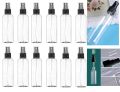 120ML Empty Plastic Spray Bottles Refillable & Reusable Bottles for Essential Oils, Perfumes, Cleaning Product. Transparent Plastic Portable Spray Bottles / Makeup Bottle Black Spray. 