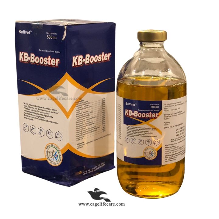 KB-BOOSTER Amino Acid Vitamin B Oral Solution for Pigeons, Poultry, Goats, Sheeps & Livestock Animals
