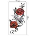 Waterproof Temporary Tattoo Sticker Blue Ice Dragon Plum Blossom Flash Tattoos Family Tree Fox Body Art Arm Tatoo Women Men. 
