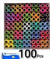 NALKIYAN NALKI DAGAA 100 COLOR BOX POLYESTER THREAD SPOOLS FOR COMPLETE SUIT STICH 140meter Multi color spool thread for men and women suit stich quality spools. 