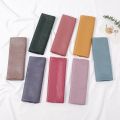 110*110cm Square Hijab Scarf Women Shimmer Islamic Turban Headscarf Solid Jagged Edge Scarves Muslim Women Hijab Square Scarf. 