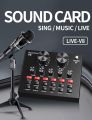 ENCORE 300 MICROPHONE V8 Multifunctional Live Intelligent Volume Adjustable Audio Mixer Sound Card for Computer PC with Microphone And Aluminum Box ORIGINAL UK ZONE STOCK. 
