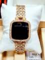 Diamond Touch Screen LED Watch For Ladies | Stainless Steel Chain in Round Dial For Girls | Wristwatch For Women in Square Dial Shape. 